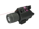 Tactical CREE Q3 LED Flashlight & Red Laser Sight