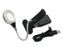 18 White LED USB Light with Magnifier & Mount