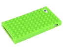 Green Pointed Square Silicon Protection Shell for iPhone 4G