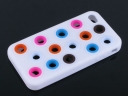 Colorful Silicon Protection Shell for iPhone 4G-White