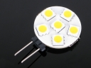 G4-6SMD 0.6W 6 Warm White LED Car Light