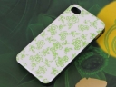 Green Floret Plastic Case for iPhone