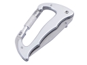 Stainless Steel Pocket Carabiner Knife - Silver