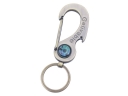 Key Chain Solid Durable Clasp Padlock Hook Metal Keychain with Compass
