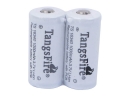2Pcs TangsFire 16340 1000mAh Protected 3.7V Li-ion Rechareable Battery White