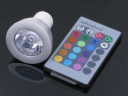 GU10 3W Remote Control 16 Color LED Bulb Lamp, Multicolored Led Spotlight