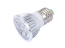 E27 4x1W 4 LED White Light Spotlight Lamp Bulb