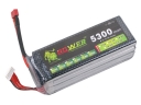 Lion Li-PO 22.2V 5300mAh 40C High Capacity Lithium Polymer Battery For RC Heli Cars Truck R/C Model Toy