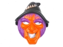 Full Head Witch Mask -Orange