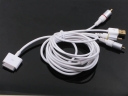 Audio & Video (AV) Cable With USB Connector For Apple iPad, iPhone