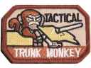 Monkey Pattern Embroidered Cloth Badge Tag Patch Velcro Sticker for DIY