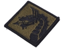 Black Dragon Image Embroidered DIY Badge Patch Sticker Tag with Velcro