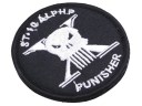 Punisher Image Embroidered DIY Badge Patch Sticker Tag with Velcro