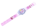 Cute Panda Round Dial Digital Watch with Flashing Light Cover - Pink