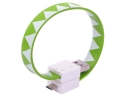 Bracelet USB Cable For iPhone/iPod/iPad R-cable - Green And White