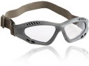 Foam Gasket Versatile Goggles Eyeglasses Eyewear with Elastic Headband & Transparent Lens - Olive Frame