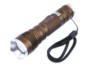 UltraFire CREE XM-L T6 LED 5-Mode Focus Zoom Flashlight-Brown
