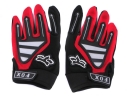 FOX Full Finger Motorcycle Racing Gloves - Black And Red
