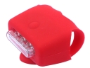 HJ-013 Silicone Lights Bicycle Light - Red