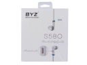 BYZ-S580 Mobile Bass earphone headset