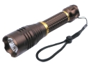 CREE XM-L T6 LED 3-Mode Rechargeable Flashlight - Brown