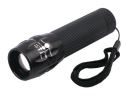 K01-1 3W LED 3-Mode  Zoom Focus Flashlight - Black