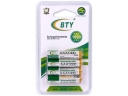 4 Pcs BTY 1000mAh AAA 1.2V Ni-MH Rechargeable Battery