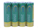 BTY 2500mAh Ni-MH 1.2 V Rechargeable AA Batteries - 4 Pcs
