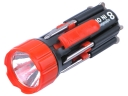 CJ-6585 8 In 1 Multi Screwdriver Torch - Black and Red