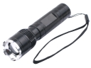 CREE Q5 LED 3-Mode Zoom Focus Flashlight(1x18650)-Black