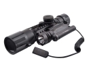 30MW 3-10 Times The Rail Sights / 3-10X42 Red Laser + LED