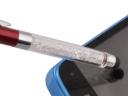 3-in-1 Fashion Crystal Capacitive Screen Stylus / - Red Laser + LED   Flashlight for IPhone / IPad