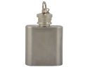 Stainless Steel Quadrate Liquor Flask Keychain (1.0 oz)