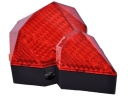 HJ-022 Diamond Style Wireless LED Red Laser Bicycle Taillight