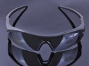 Plastic Outdoor UV 400 Protection Sports Cycling Glasses-Black