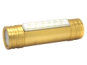 LT-XL80 6xLED 1200Lm 3 Mode Rechargeable 2 in 1 LED Flashlight Torch -Gold