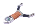 LIEZHANBULUO Outdoor Stainless Steel Slingshot-Brown