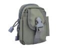 Multifunction the shoulder bag Messenger bag Outdoor pockets Bag Kit（Army Green）