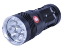 8x CREE XM-L T6 LED 3 Mode 20000Lm High Power Indicator Light Switch LED Flashligth Torch--Black / Golden