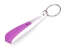 Portable Plastic Drop-shaped LED Keychain - Purple  Light