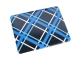 Black Blue Grid Figure iPad Protection Shell