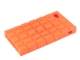 Orange Square Silicon Protection Shell for iPhone 4G