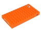 Orange Pointed Square Silicon Protection Shell for iPhone 4G