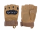 O Shape Mud Color Nylon Glove - Half