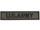 Beige & Black Embroidered DIY Badge Tag Patch Velcro Sticker