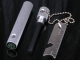 Anti-corrosion Flint Stone with Compass/ Outdoor Equipment - Silver