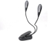 8 White LED Book Clip Lamp