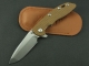 XM - 18 Knife(desert color Green G10 Titanium Handle)