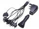 (British Regulations) Universal USB 10 in 1AC Car Charger YXT-030 for 3G/3GS/4G/4S/SEK750/SAMD800/SAMi900/LG KG90/MOT VB/the MOT V3/PSP/NOK 8250/NOK N9