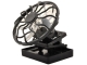 Black Rectangular Solar Cell Fan